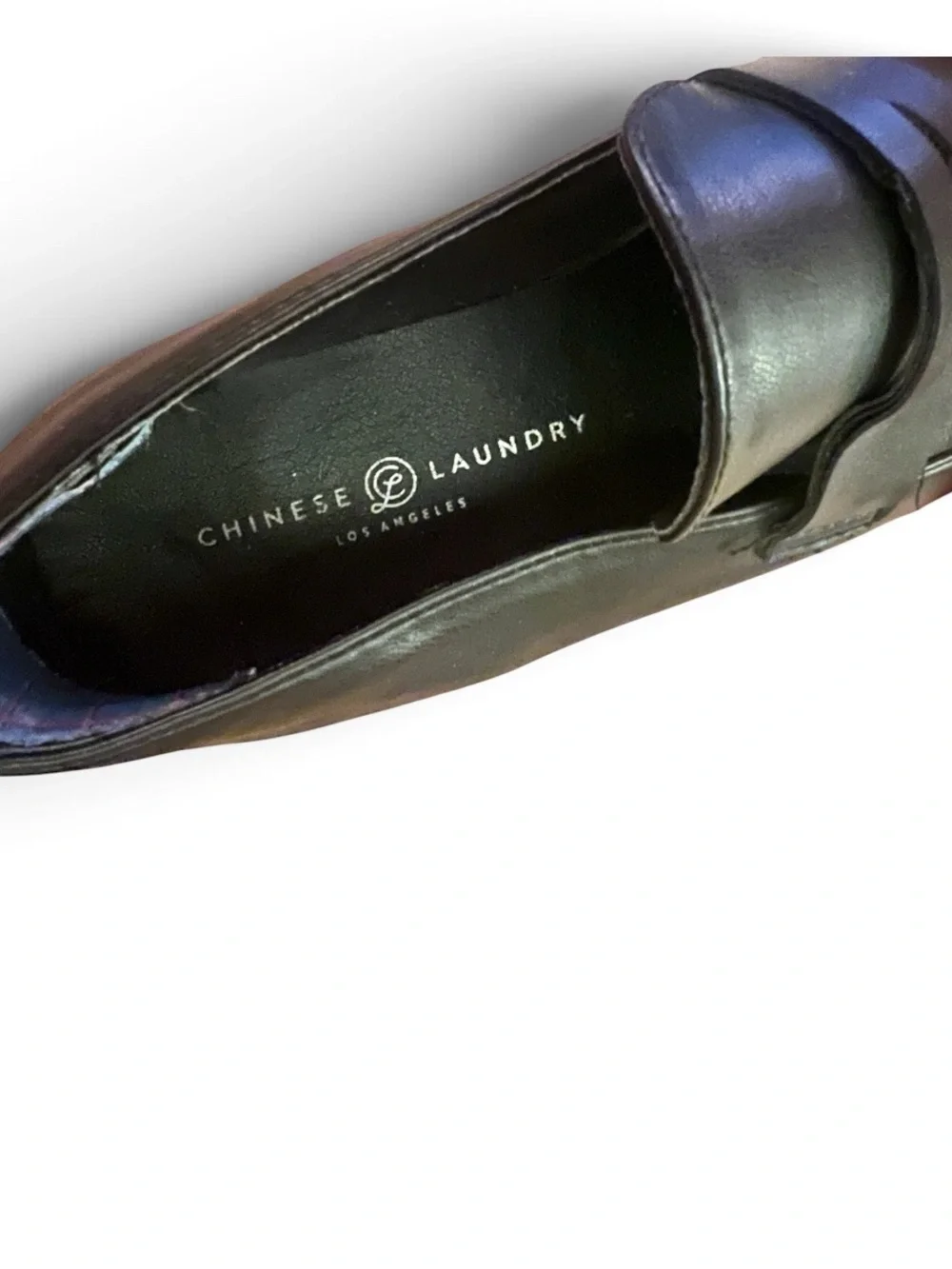 Chinese Laundry Black leather Loafers with chunky sole
